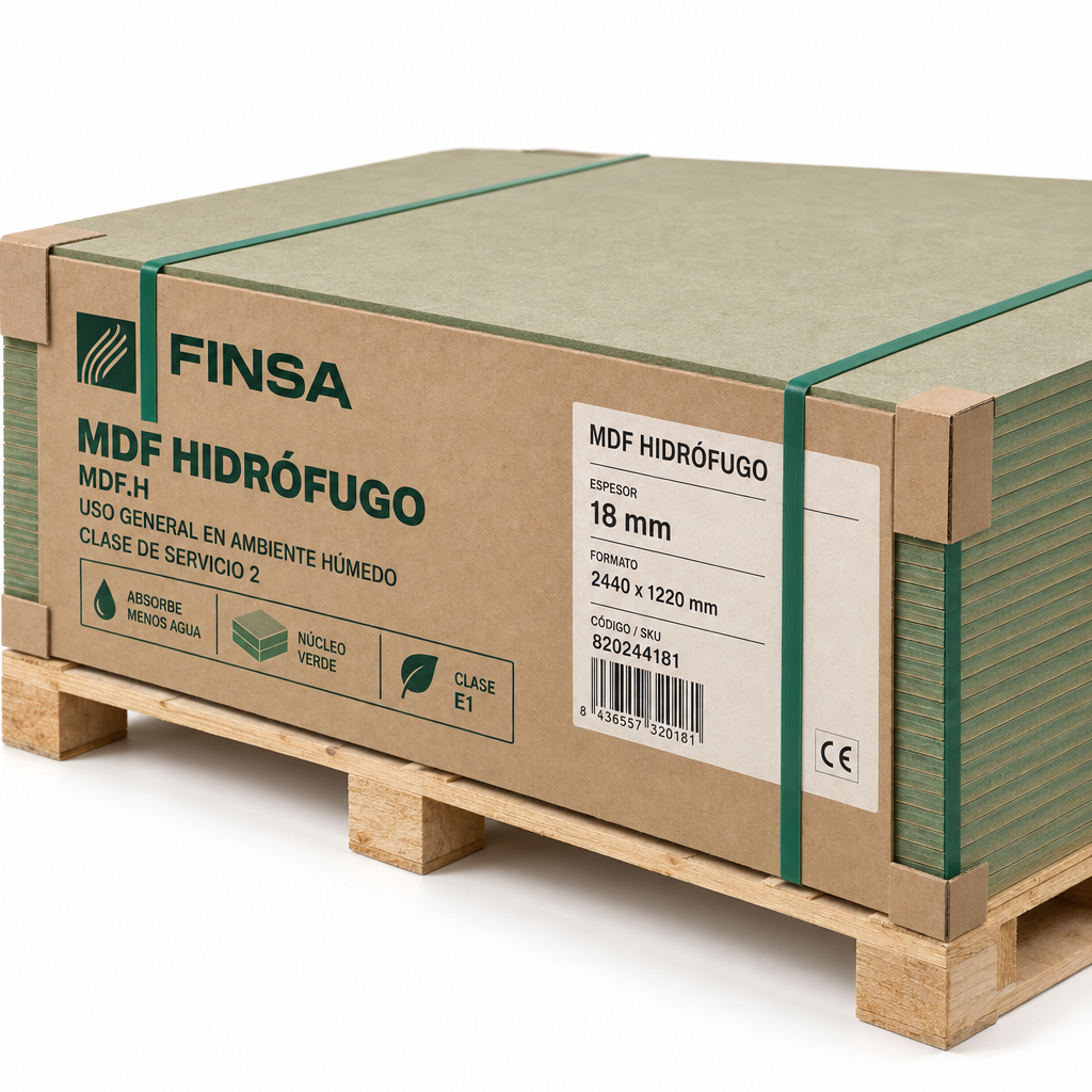 P. MDF+H 2030X900X35 (10+10) HIDROFUGO